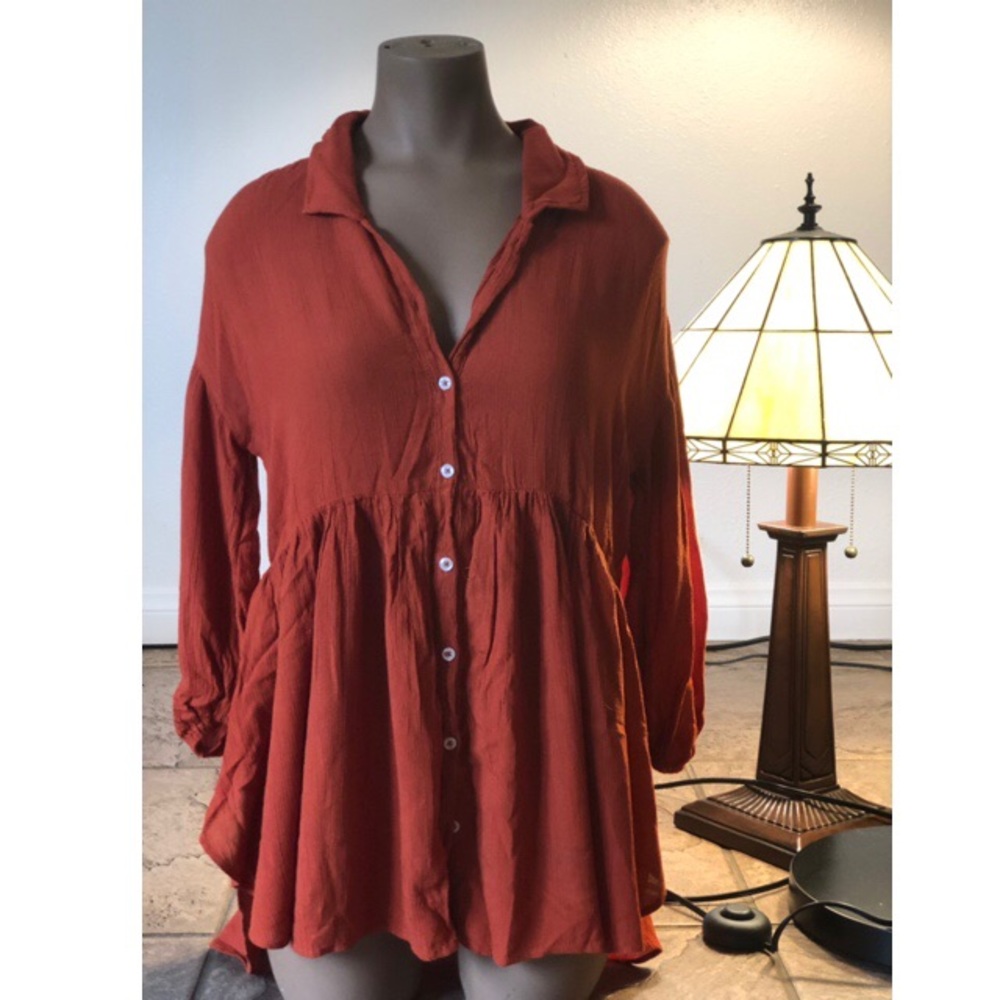 Rustic orange tunic